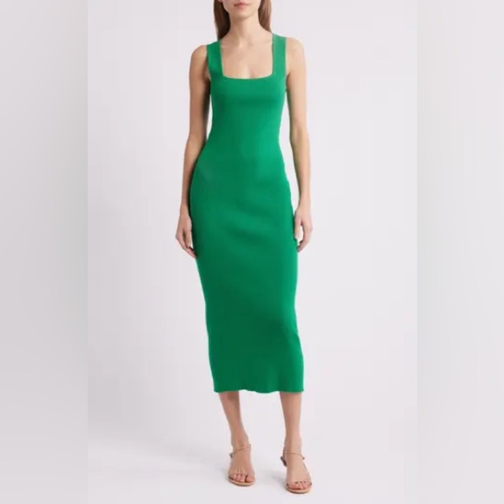 French Connection Mozza Square Neck Sleeveless Dress